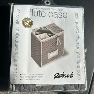 NEW Quilted Water Resistant Champagne Flute Case